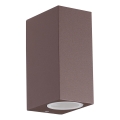 Ideal Lux - Kültéri fali lámpa UP 2xG9/15W/230V IP44 barna
