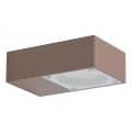 Ideal Lux - Kültéri fali lámpatest SIRIO 1xGX53/9W/230V IP65 barna