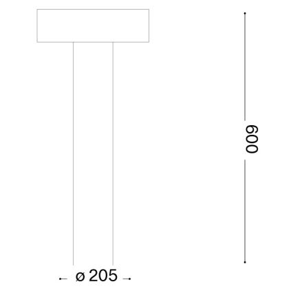 Ideal Lux - Kültéri lámpa 4xG9/15W/230V 60 cm IP44 barna