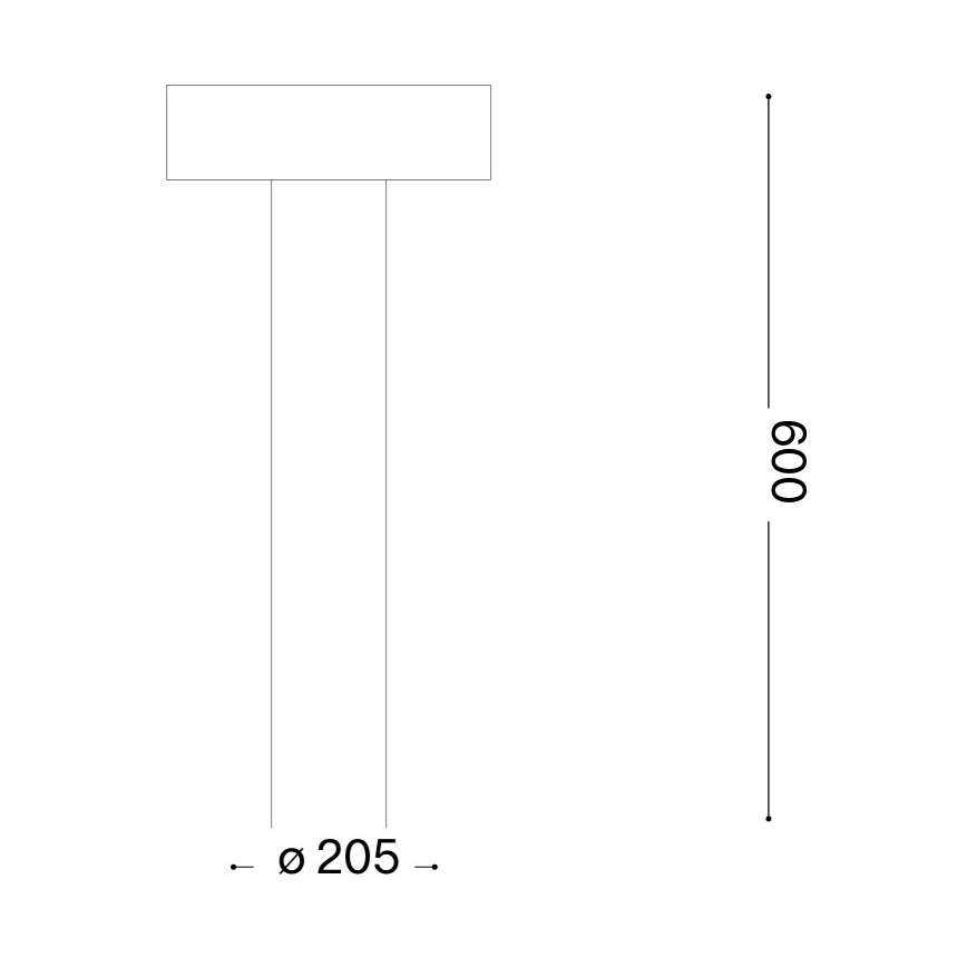 Ideal Lux - Kültéri lámpa 4xG9/15W/230V 60 cm IP44 barna