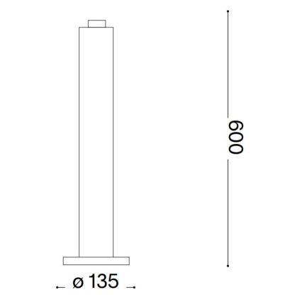 Ideal Lux - Kültéri lámpa CLIO 1xE27/42W/230V 60 cm IP44 barna