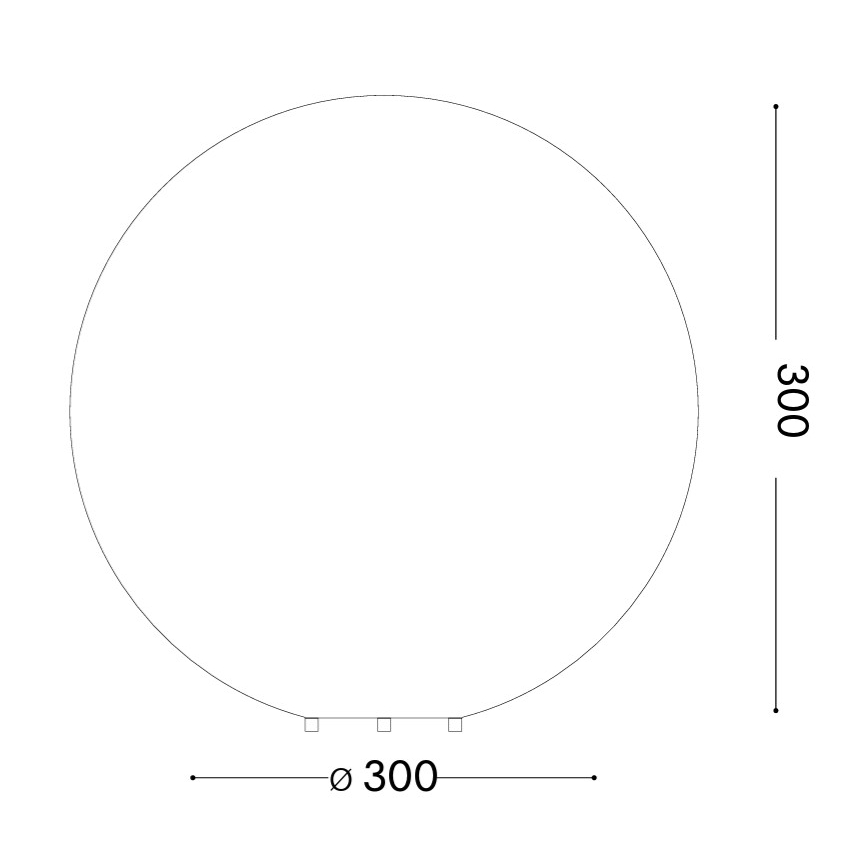 Ideal Lux - Kültéri lámpa DORIS 1xE27/60W/230V átm. 30 cm IP44 szürke