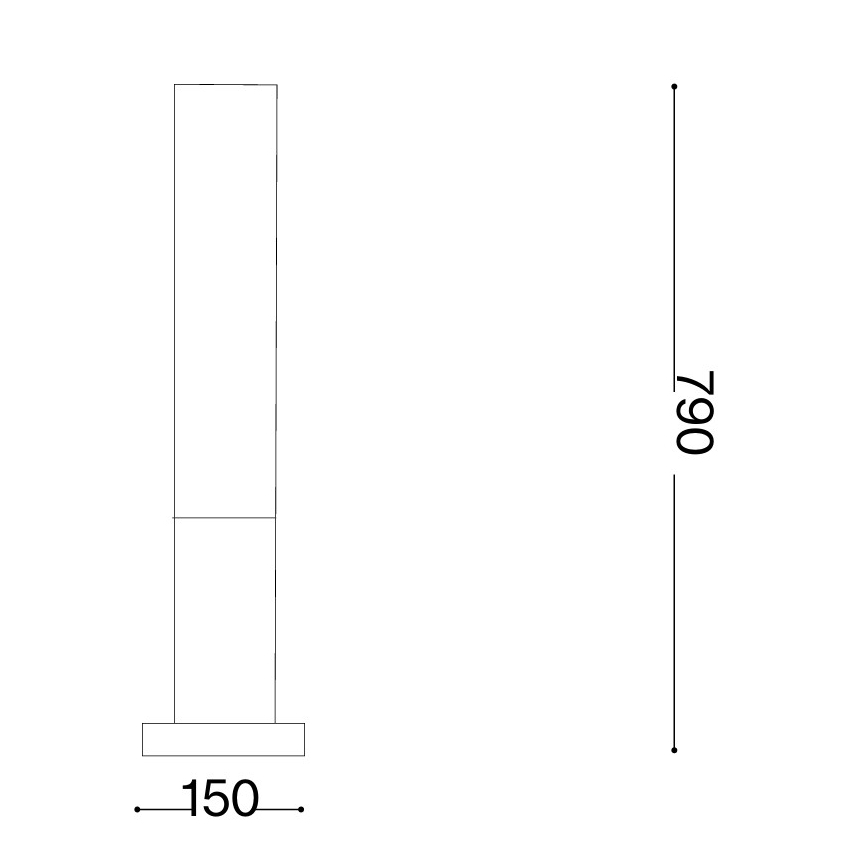 Ideal Lux - Kültéri lámpa EDO OUTDOOR 1xGX53/15W/230V 79 cm IP65 barna