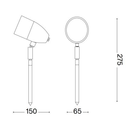 Ideal Lux - Kültéri lámpa INSIDE 1xG9/15W/230V 27,5 cm IP54 barna