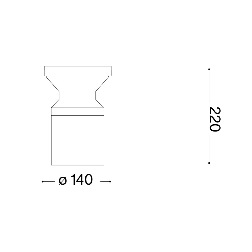 Ideal Lux - Kültéri lámpa TORRE 1xE27/15W/230V 22 cm IP65 antracit