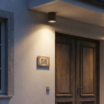 Ideal Lux - Kültéri spotlámpa GUN 1xGU10/28W/230V IP55 barna