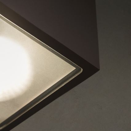 Ideal Lux - Kültéri spotlámpa TECHO 1xGU10/20W/230V 15x15 cm IP54 fekete