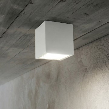 Ideal Lux - Kültéri spotlámpa TECHO 1xGU10/20W/230V 9x9 cm IP54 fehér