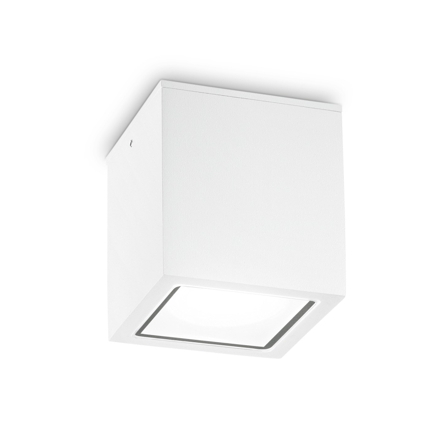 Ideal Lux - Kültéri spotlámpa TECHO 1xGU10/20W/230V 9x9 cm IP54 fehér