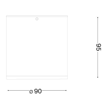 Ideal Lux - TECHO kültéri spotlámpa 1xGU10/20W/230V Ø 9 cm IP54 antracit