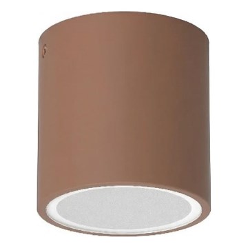 Ideal Lux - Kültéri spotlámpa TECHO 1xGU10/20W/230V Ø 9 cm IP54 barna