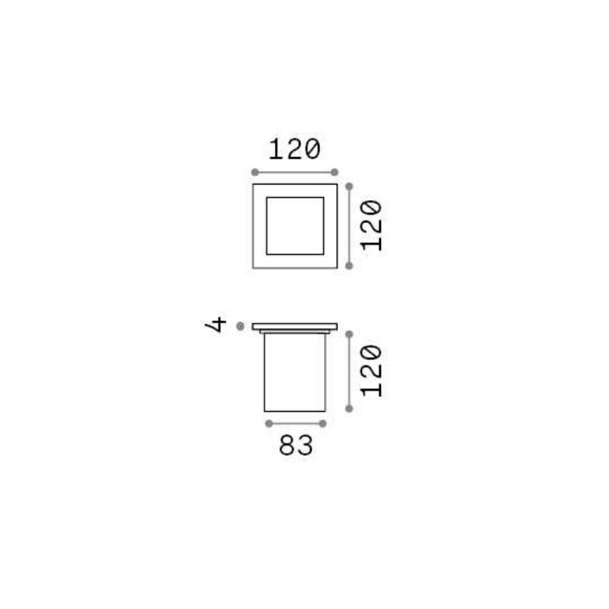 Ideal Lux - Kültéri taposólámpa 1xG9/15W/230V IP54