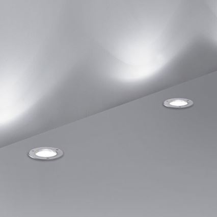 Ideal Lux - Kültéri taposólámpa PARK 1xGU10/20W/230V IP65 matt króm