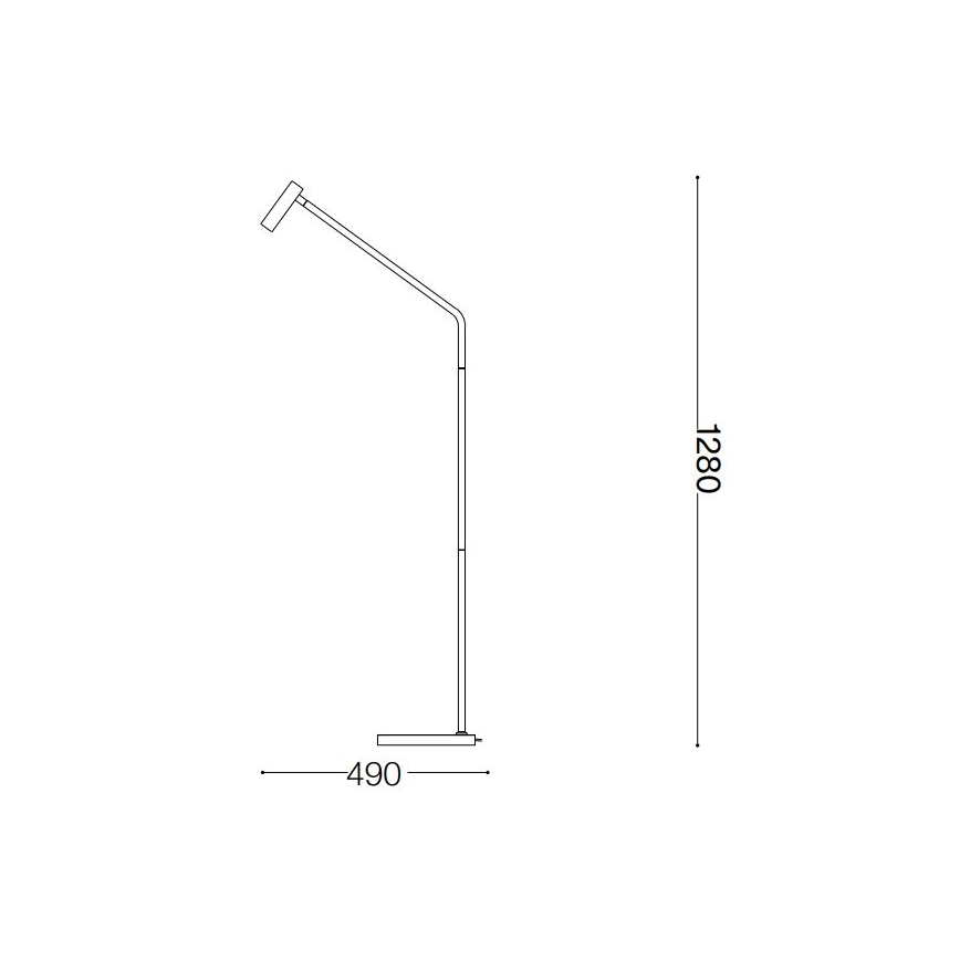 Ideal Lux - LED Állólámpa EASY LED/3,5W/230V CRI 90 fekete