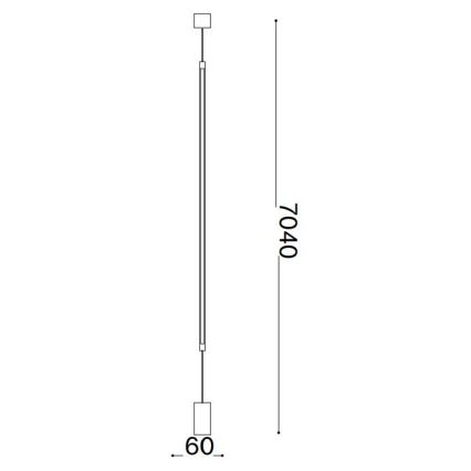 Ideal Lux - LED Állólámpa FILO LED/14W/230V 2700K CRI 90 réz