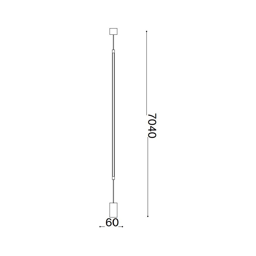 Ideal Lux - LED Állólámpa FILO LED/14W/230V 3000K CRI 90 fehér