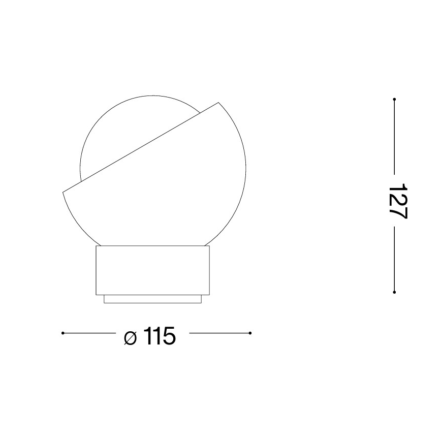 Ideal Lux - LED asztali lámpa BLOOM 1xG9/3W/230V fekete