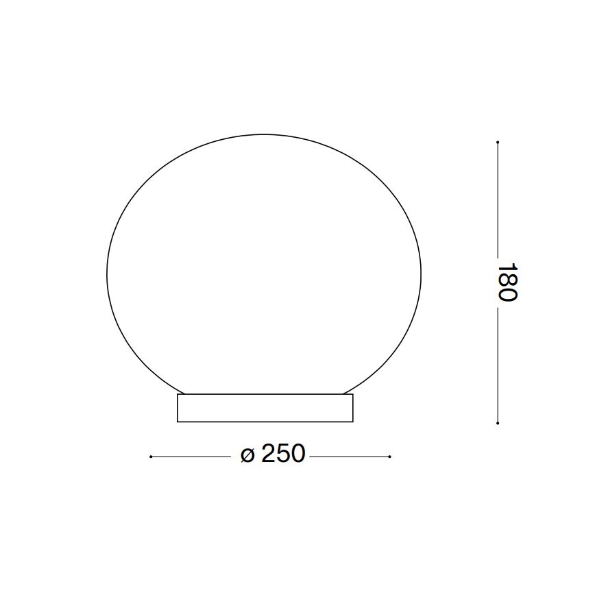 Ideal Lux - LED Asztali lámpa CANDY 1xG9/3W/230V átm. 25 cm fehér
