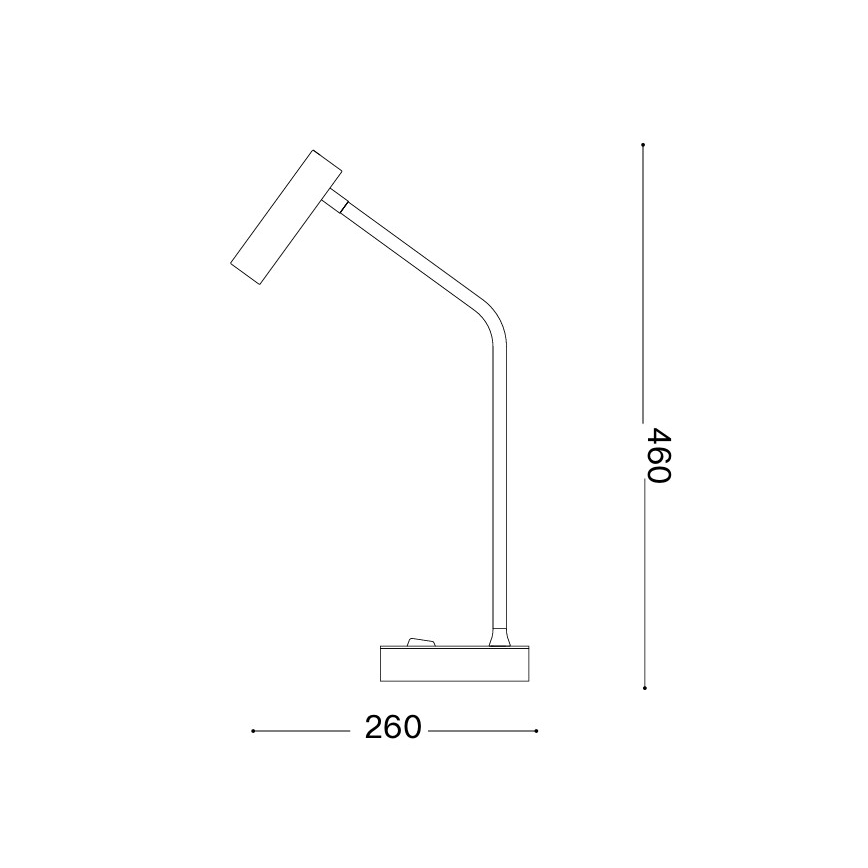 Ideal Lux - LED asztali lámpa EASY LED/3,5W/230V CRI 90 fehér