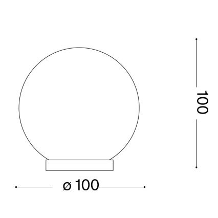 Ideal Lux - LED Asztali lámpa MAPA 1xG9/3W/230V átm. 10 cm fehér