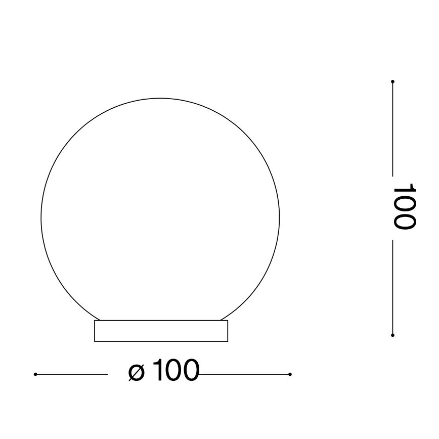 Ideal Lux - LED Asztali lámpa MAPA 1xG9/3W/230V átm. 10 cm fehér