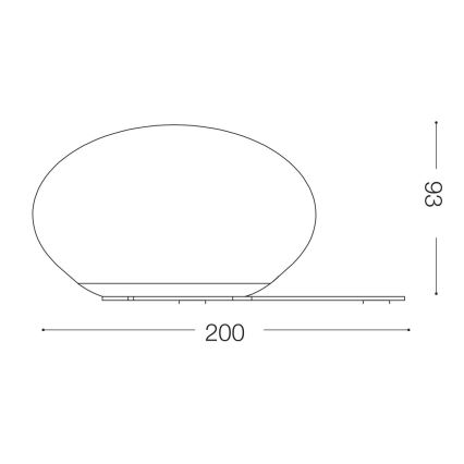 Ideal Lux - LED Asztali lámpa NINFEA 1xGX53/9W/230V fehér