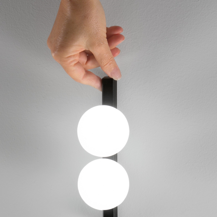 Ideal Lux - LED Asztali lámpa PING PONG 2xLED/3W/230V CRI 90 fekete