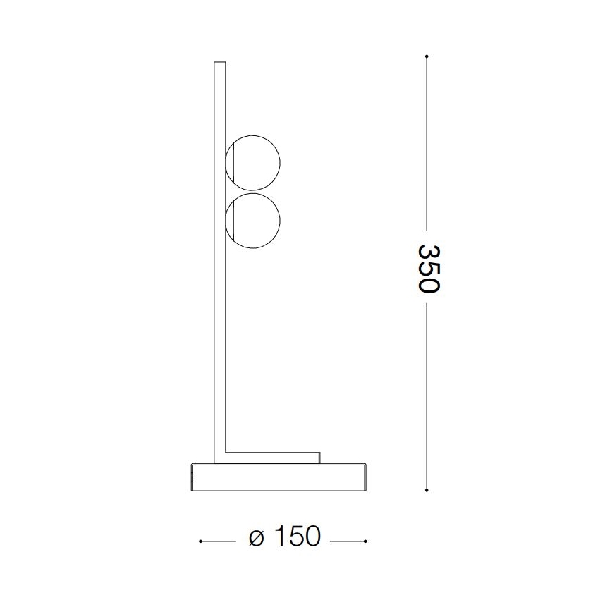 Ideal Lux - LED Asztali lámpa PING PONG 2xLED/3W/230V CRI 90 réz