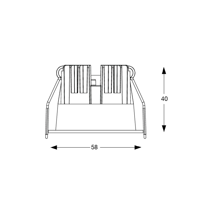 Ideal Lux - LED beépíthető mennyezeti lámpatest GAME TRIM LED/5,5W/230V 3000K CRI 90 átm. 5,8 cm fekete