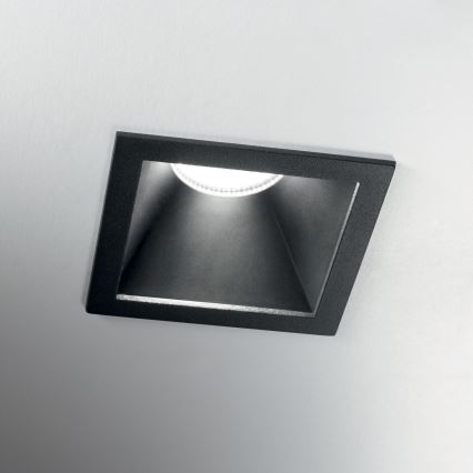 Ideal Lux - GAME TRIM LED beépíthető lámpatest, 11W, 230V, 3000K, CRI 90, 8,4x8,4 cm, IP40, fekete