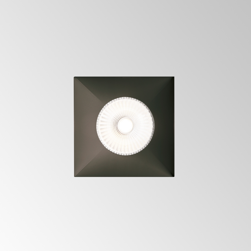 Ideal Lux - GAME TRIM LED beépíthető lámpatest, 11W, 230V, 3000K, CRI 90, 8,4x8,4 cm, IP40, fekete