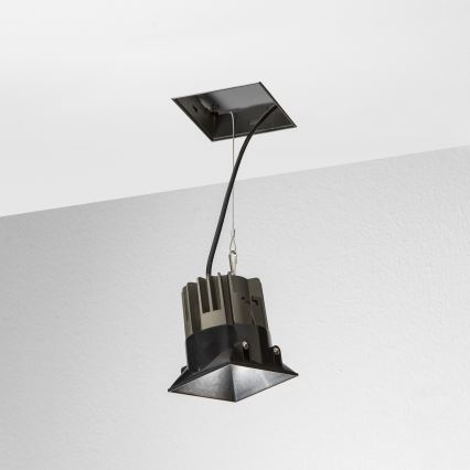Ideal Lux - GAME TRIM LED beépíthető lámpatest, 11W, 230V, 3000K, CRI 90, 8,4x8,4 cm, IP40, fekete