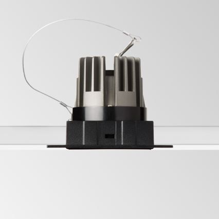 Ideal Lux - GAME TRIM LED beépíthető lámpatest, 11W, 230V, 3000K, CRI 90, 8,4x8,4 cm, IP40, fekete