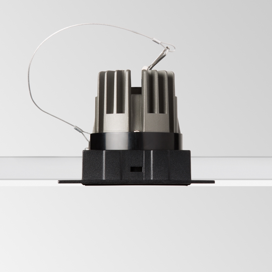 Ideal Lux - GAME TRIM LED beépíthető lámpatest, 11W, 230V, 3000K, CRI 90, 8,4x8,4 cm, IP40, fekete