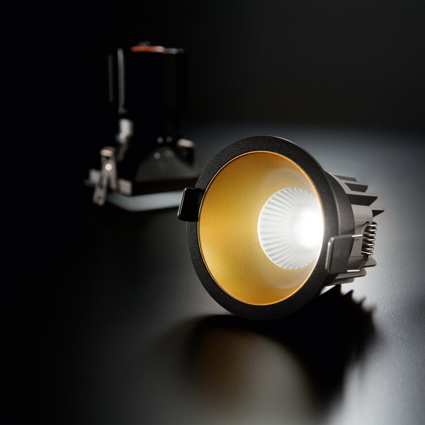 Ideal Lux - LED beépíthető lámpatest GAME TRIM LED/11W/230V 3000K CRI 90 átm. 8,5 cm IP40 arany/fekete