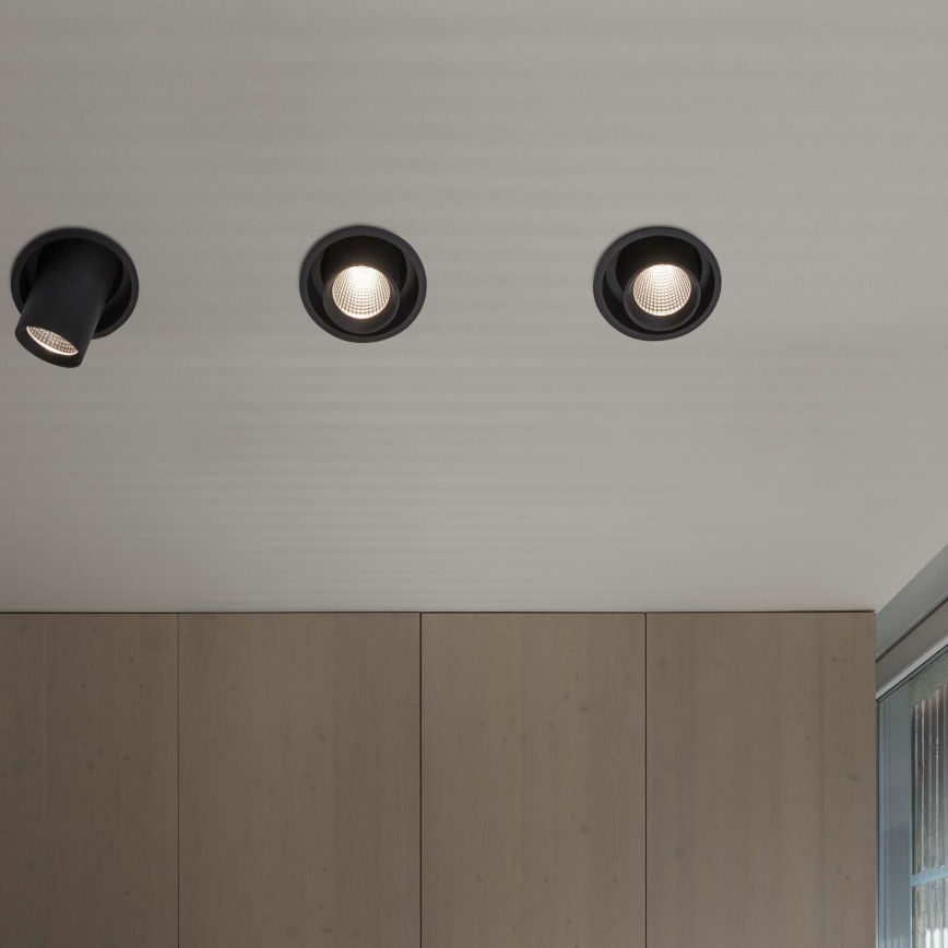 Ideal Lux - LED beépíthető spotlámpa NOVA LED/12W/230V 3000K CRI 90 Ø 10 cm fekete