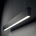 Ideal Lux - LED csillár acélkábelen STEEL LED/29W/230V 3000K CRI 90 120 cm fekete