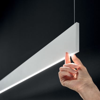 Ideal Lux - LED csillár huzalon STEEL LED/24W/230V 3000K CRI 90 120 cm fehér