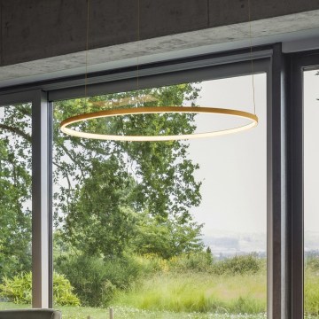 Ideal Lux - LED csillár kábelen ORACLE SLIM LED/29W/230V 3000K CRI 90 Ø 50 cm arany