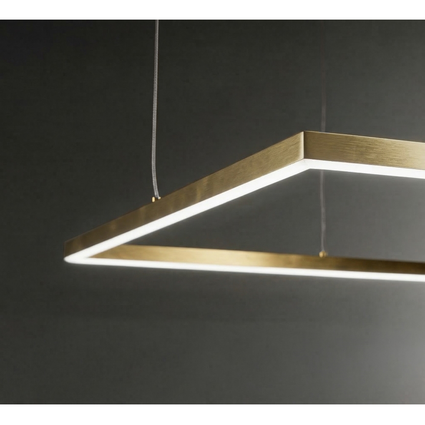 Ideal Lux - ORACLE SLIM LED függeszték kábellel LED/33W/230V 3000K CRI 90 50x50 cm arany