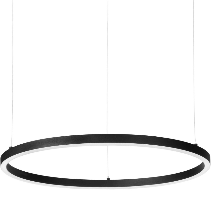 Ideal Lux - ORACLE SLIM LED, dimmelhető függeszték kábelen, 42W, 230V, 3000K, CRI 90, átmérő 90 cm, fekete