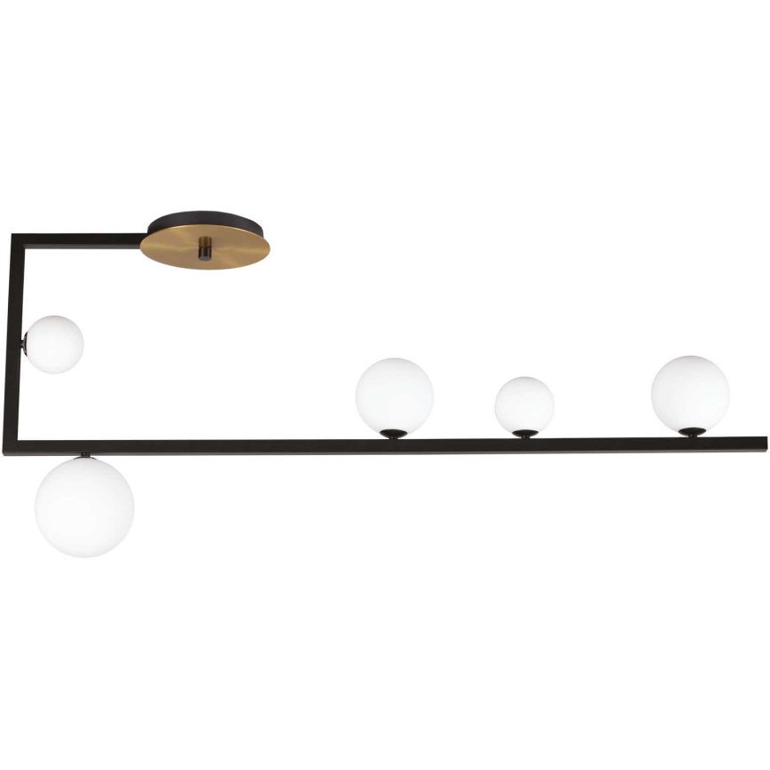 Ideal Lux - LED Csillár rúdon BIRDS 5xG9/3W/230V fekete/arany