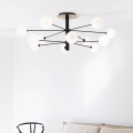 Ideal Lux - LED Csillár rúdon COSMOPOLITAN 12xG9/3W/230V átm. 145 cm fekete