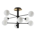 Ideal Lux - LED Csillár rúdon COSMOPOLITAN 8xG9/3W/230V átm. 64 cm fekete