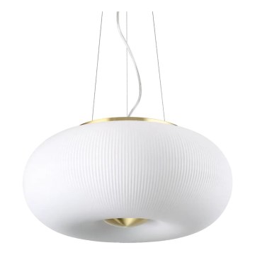 Ideal Lux - LED Csillár zsinóron ARIZONA 3xGX53/9W/230V átm. 40 cm fehér