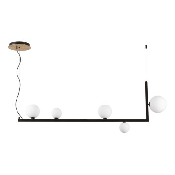 Ideal Lux - LED Csillár zsinóron BIRDS 5xG9/3W/230V fekete/arany