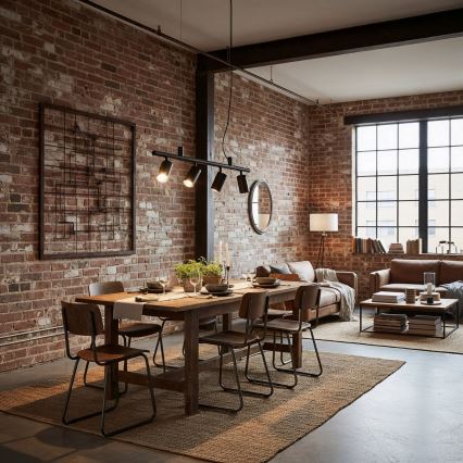 Ideal Lux - LED Csillár zsinóron DYNAMITE 4xGU10/7W/230V CRI 90 fekete