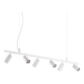 Ideal Lux - LED Csillár zsinóron DYNAMITE 6xGU10/7W/230V CRI 90 fehér