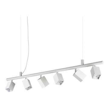 Ideal Lux - LED csillár zsinóron DYNAMITE 6xGU10/7W/230V CRI 90 fehér