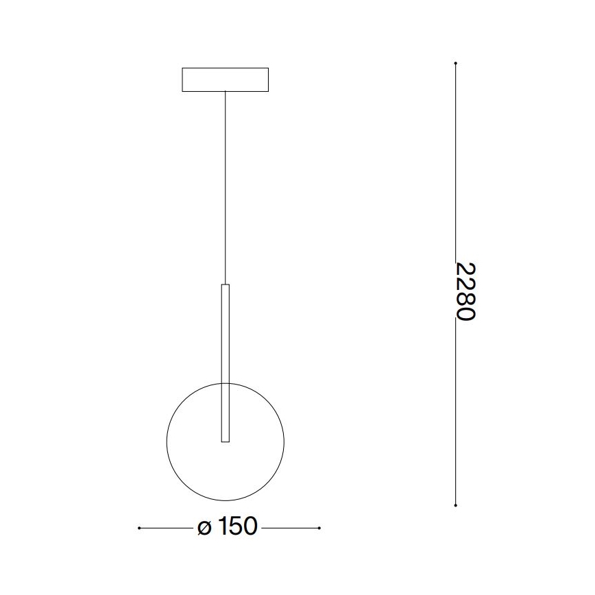 Ideal Lux - LED Csillár zsinóron EQUINOXE 1xG4/2W/230V átm. 15 cm fényezett króm/átlátszó